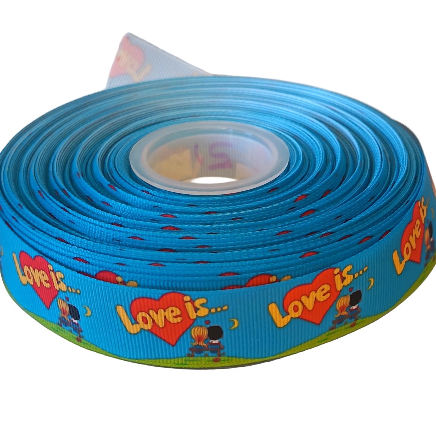 Love is 25mm grosgrain ribbon