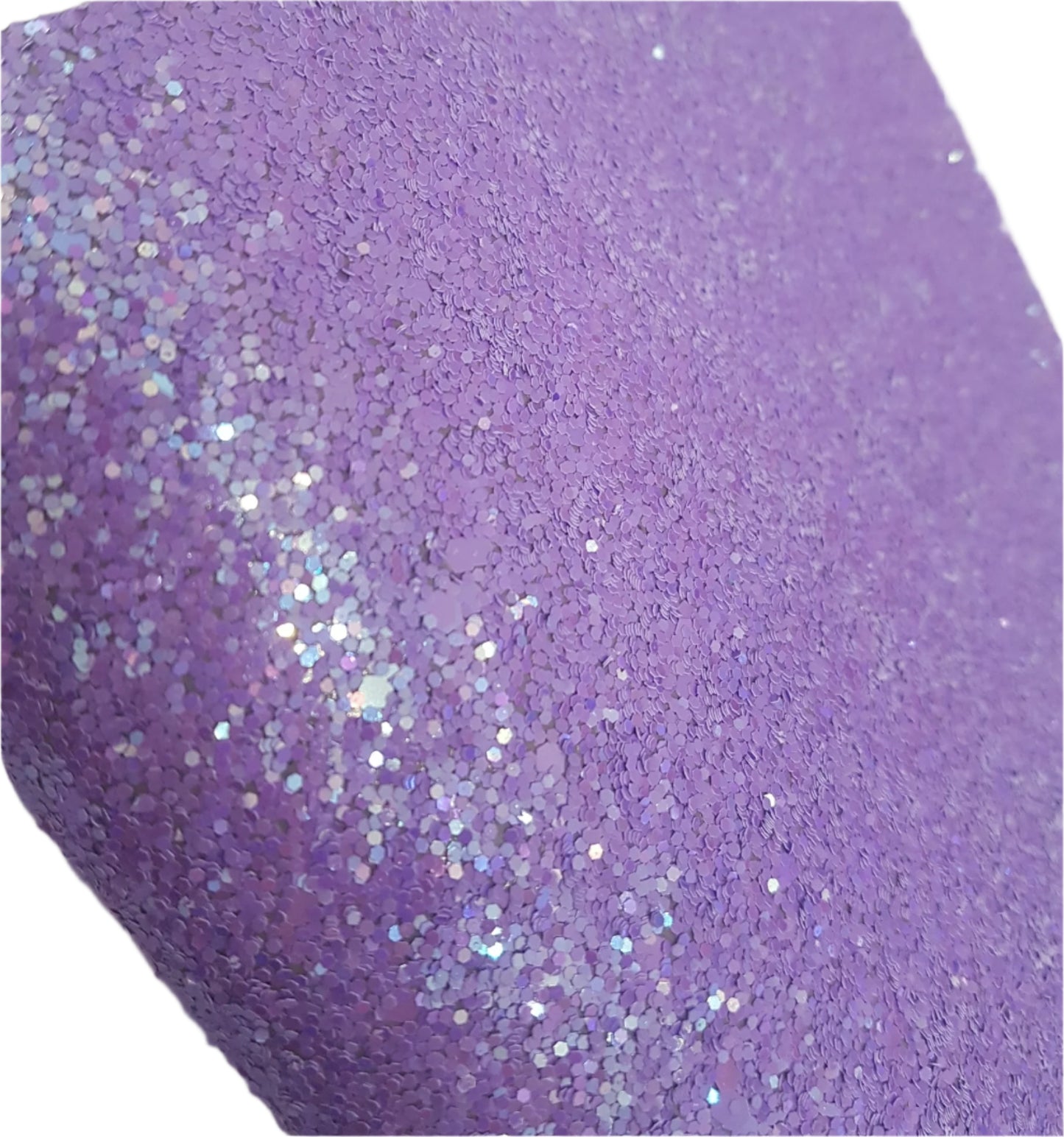 Close-up of purple glittery material