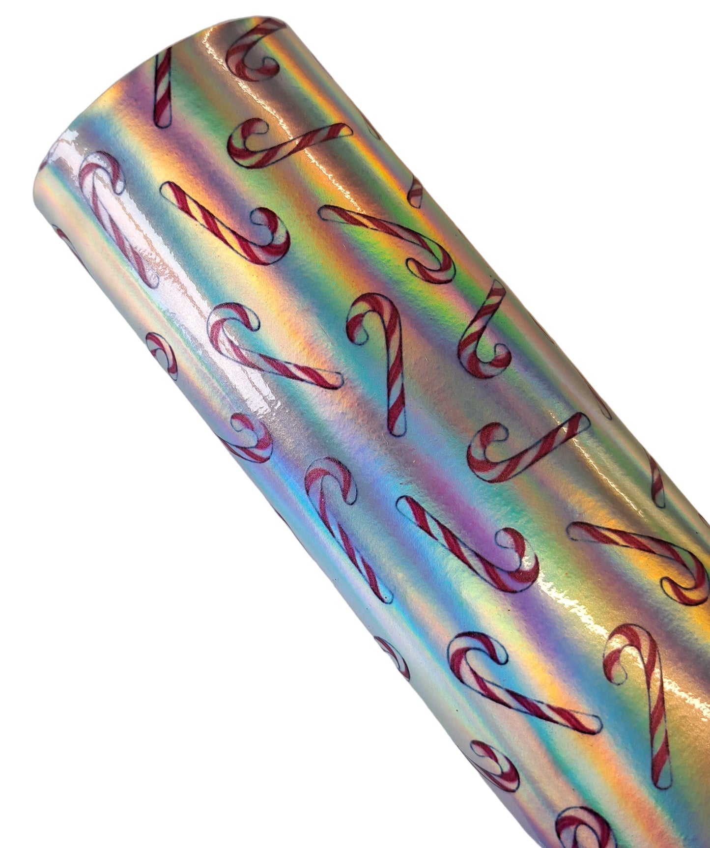 Christmas holographic candy canes