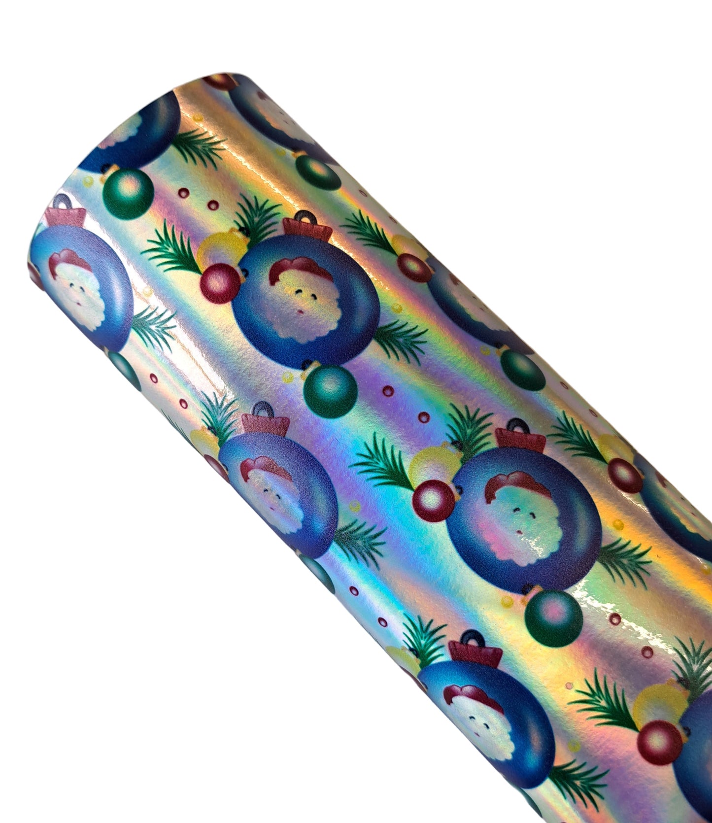 Holographic christmas bow and craft fabric