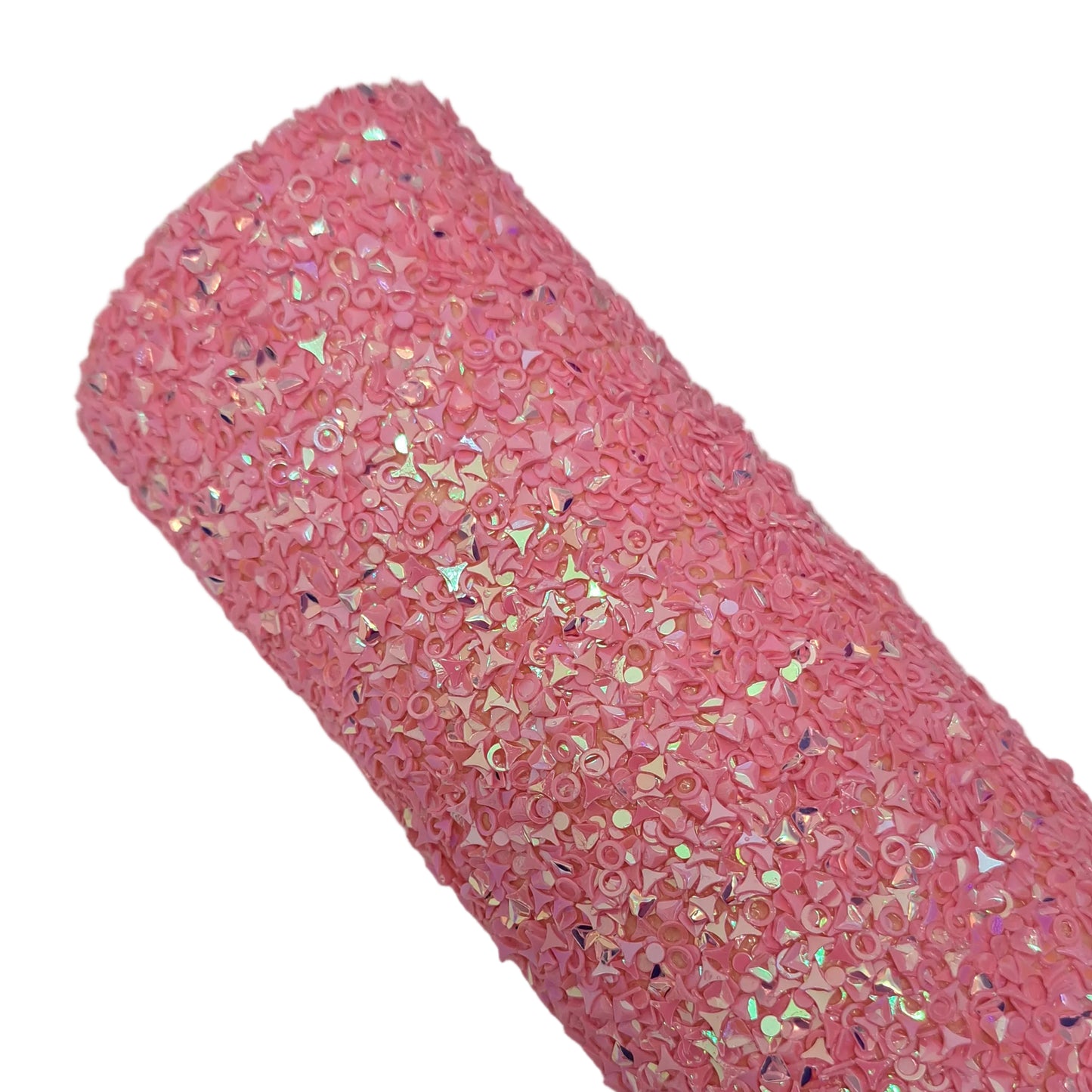 Chunky luxury hot pink glitter shapes