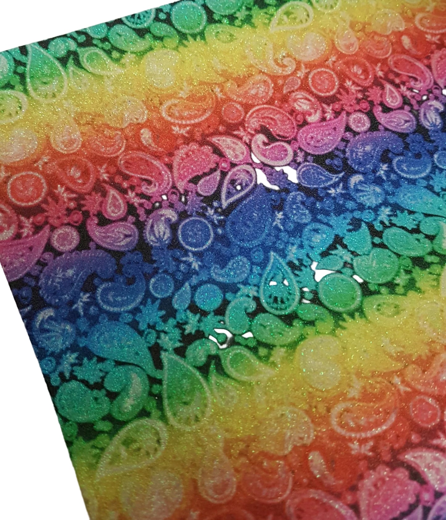 Fine glitter rainbow treat