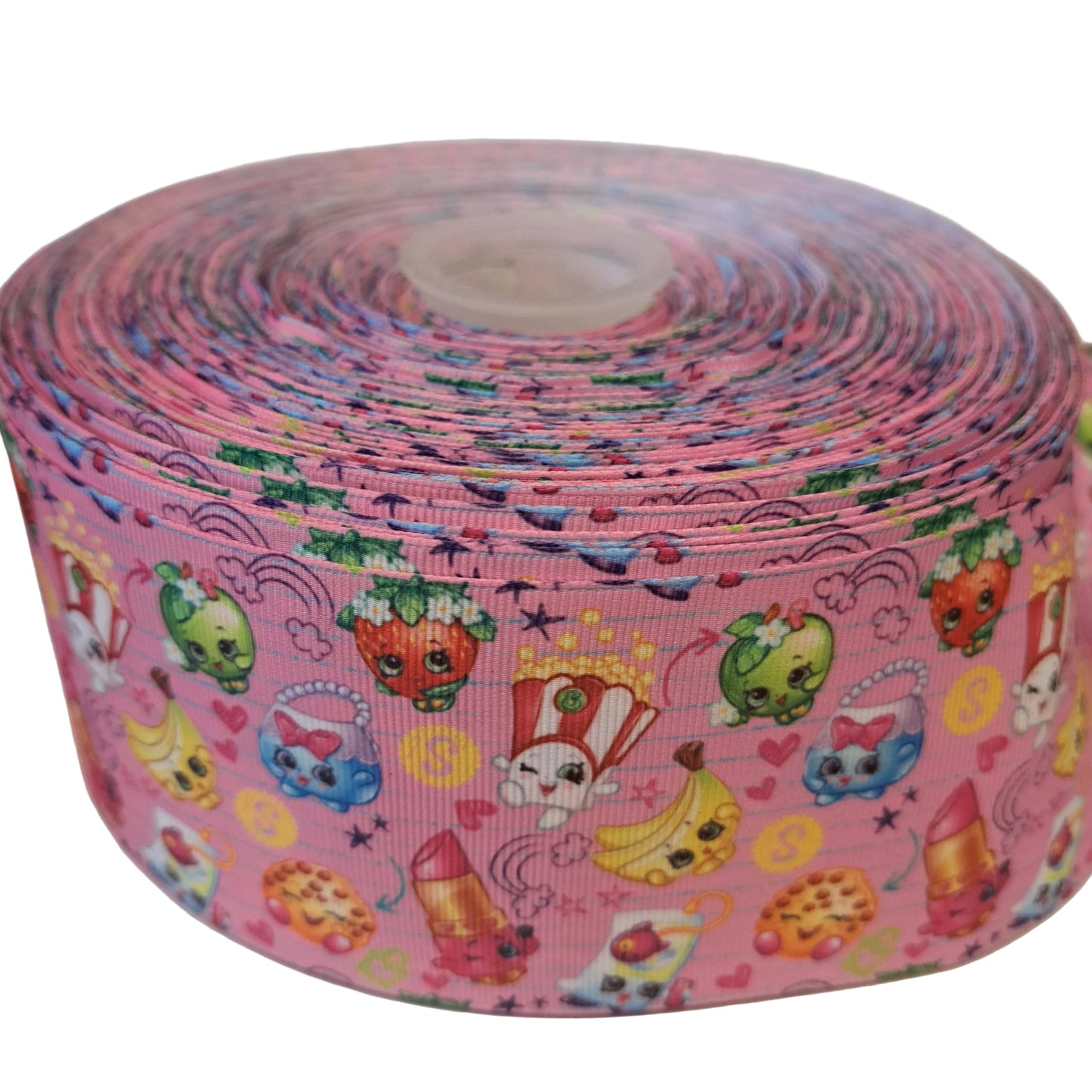 Shopkins pink 3 inch ribbon