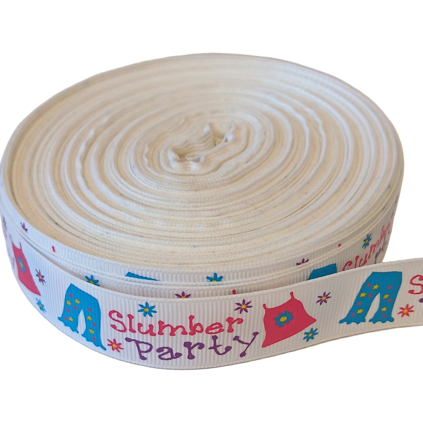 Slumber party 25mm grosgrain ribbon