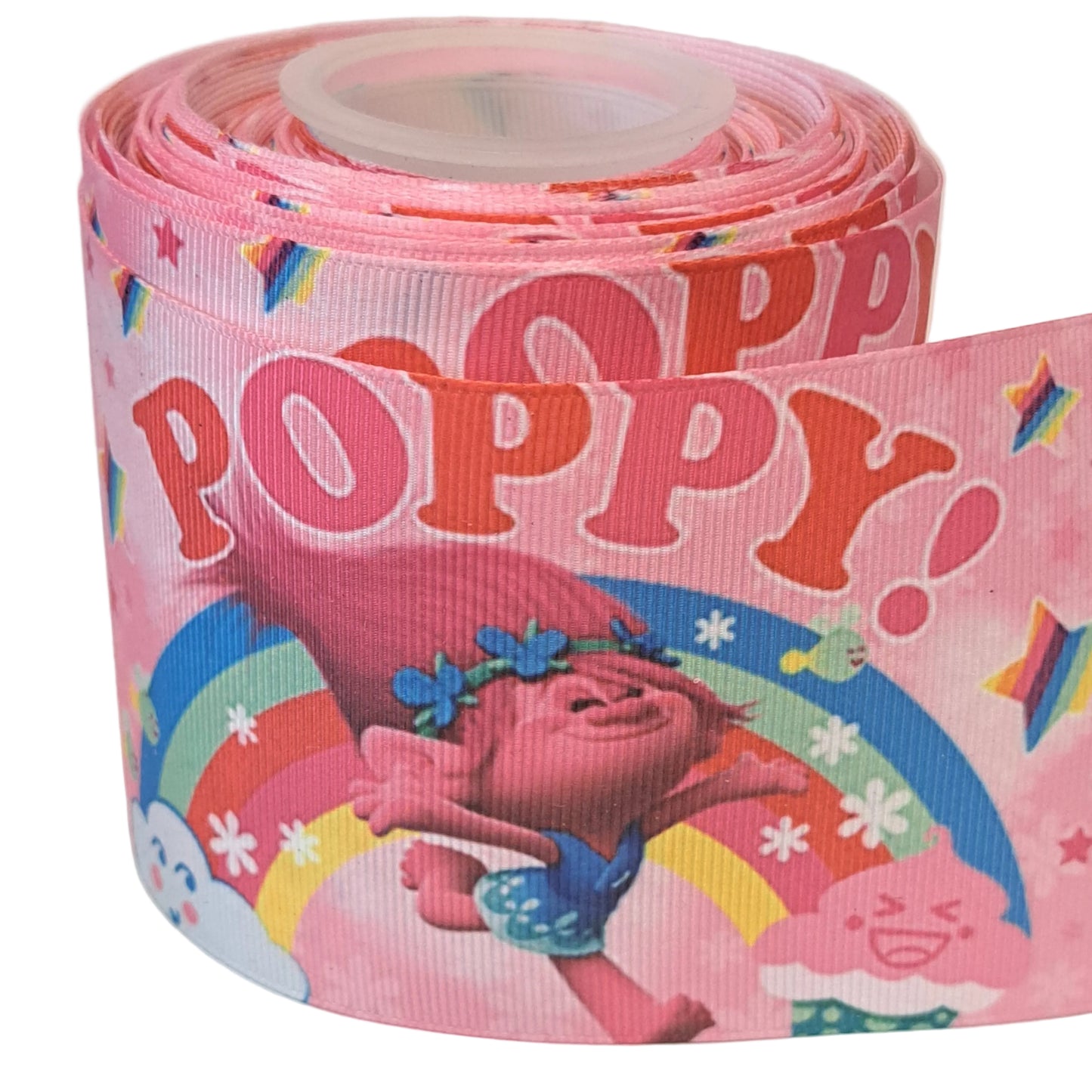 Trolls poppy grosgrain ribbon 3 inch