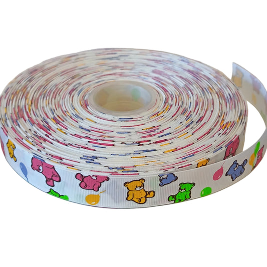 25mm ribbon teddys 