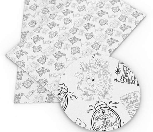 Leatherette colour me in 