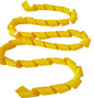 Yellow ribbon on a white background