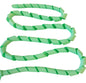 Green ribbon on a white background