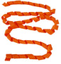 Orange ribbon on a white background