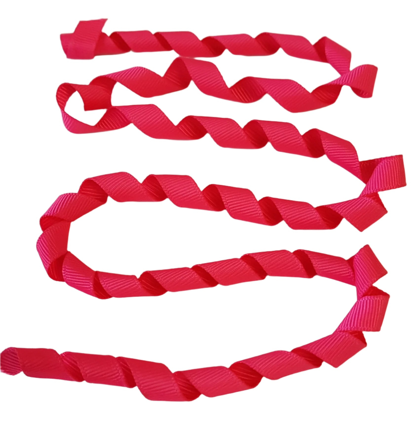 Red ribbon on a white background