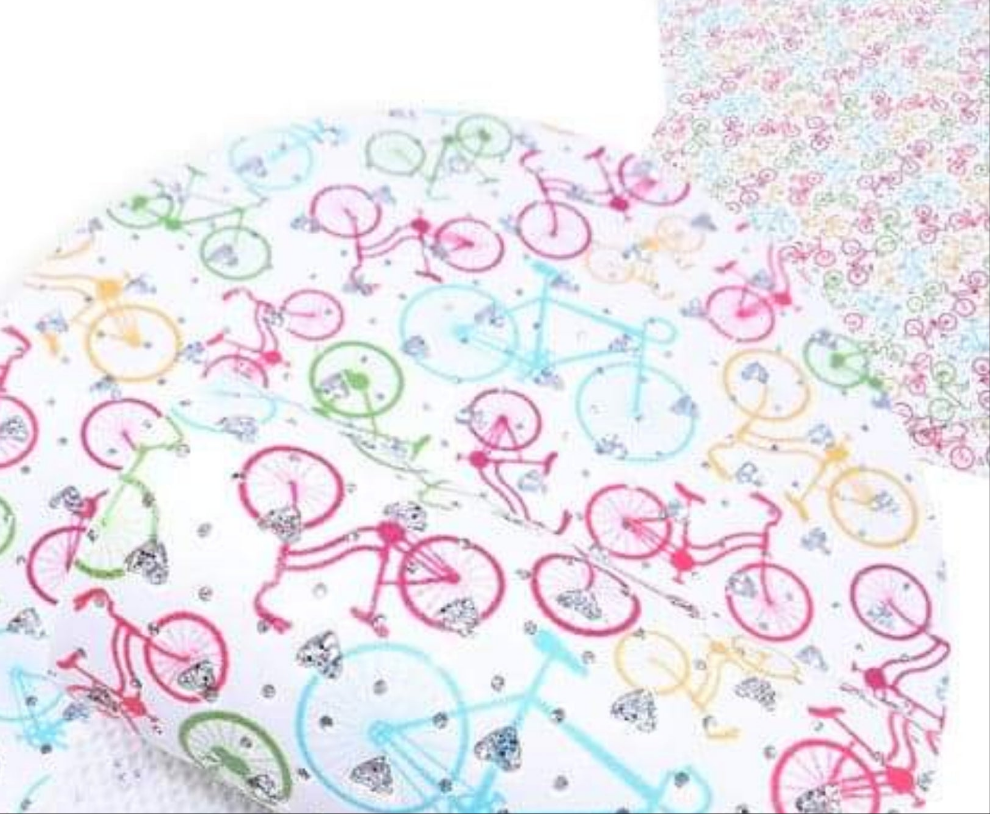 Bikes leatherette with diamonds