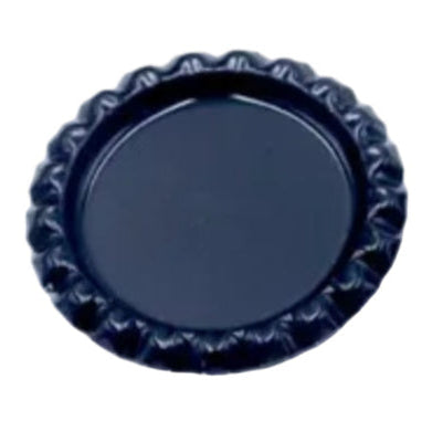 black bottle cap on a white background