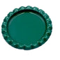 green bottle cap on a white background