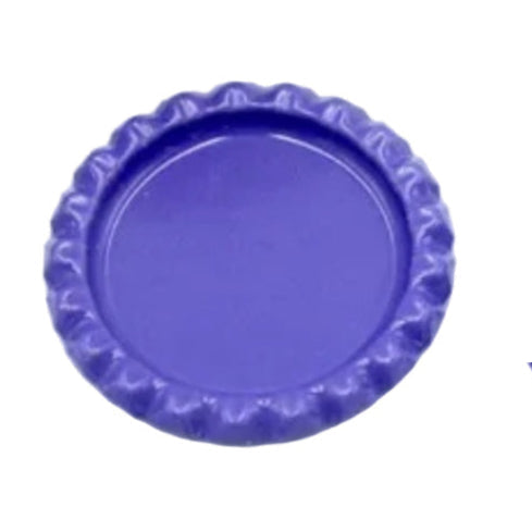purple bottle cap on a white background
