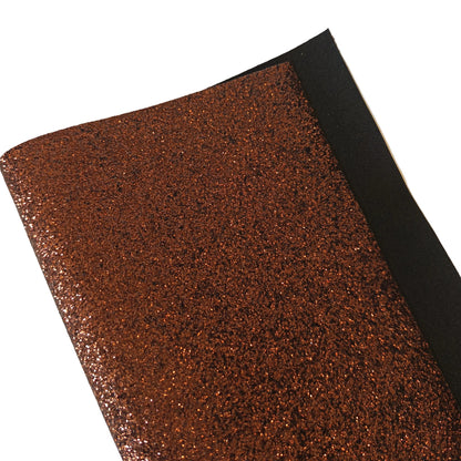 Brown fine glitter with a black back 