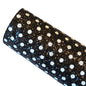 Black and white spots chunky glitter