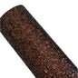 chunky glitter brown coloured roll on a white background