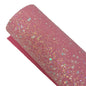 chunky glitter dark pink roll on a white background