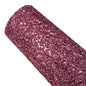 chunky glitter dusty rose coloured roll on a white background