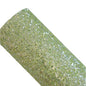 chunky glitter green lime coloured roll on a white background