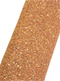 chunky glitter orange coloured roll on a white background