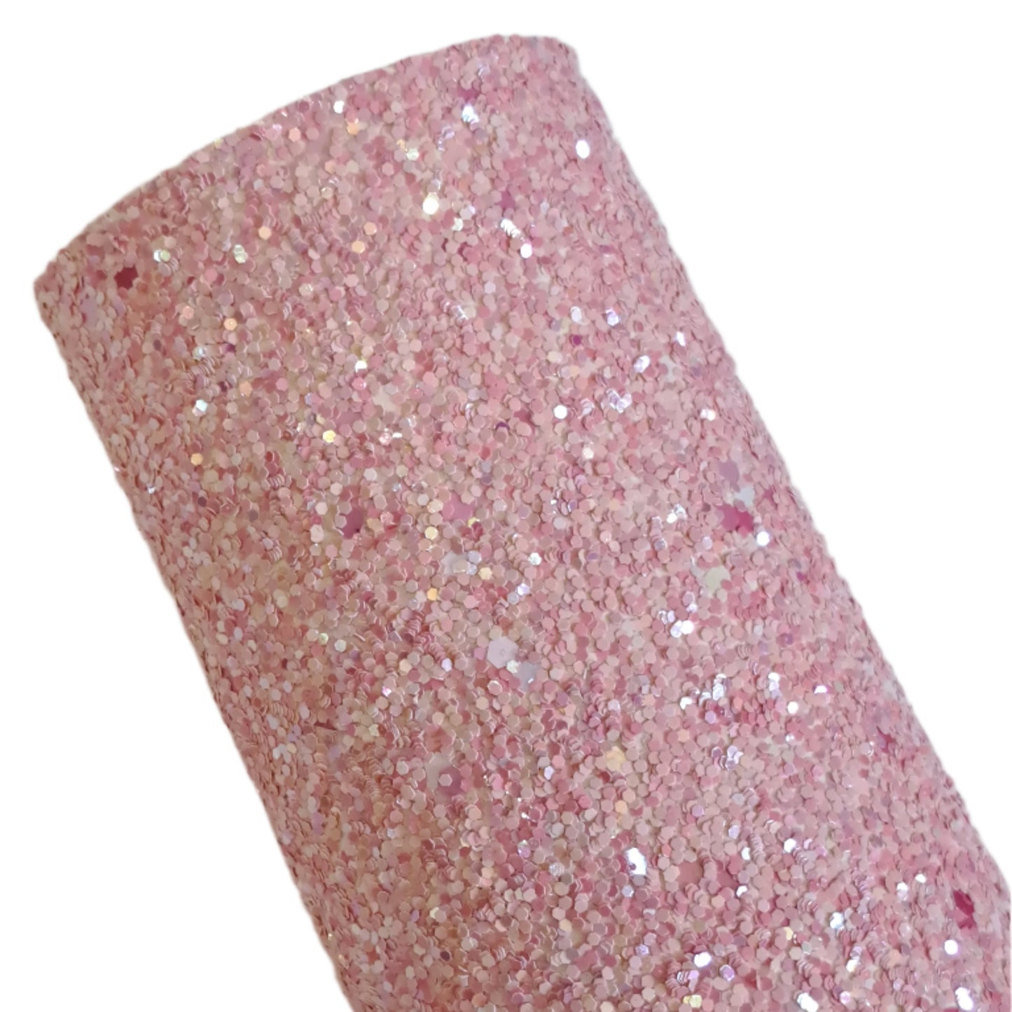 chunky glitter pink dreams coloured roll on a white background