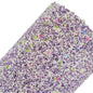 chunky glitter purple sparkle coloured roll on a white background