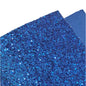 chunky glitter royal blue coloured roll on a white background