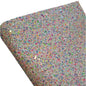 chunky glitter tutti fruitie coloured roll on a white background