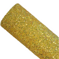 chunky glitter yellow coloured roll on a white background