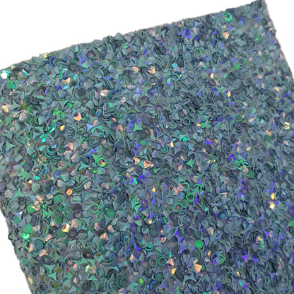 Chunky luxury blue shapes glitter A4 