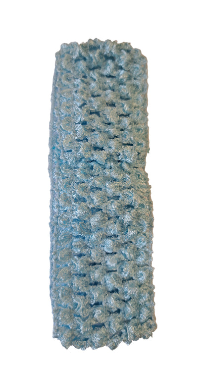 crochet elastic head wear-light blue