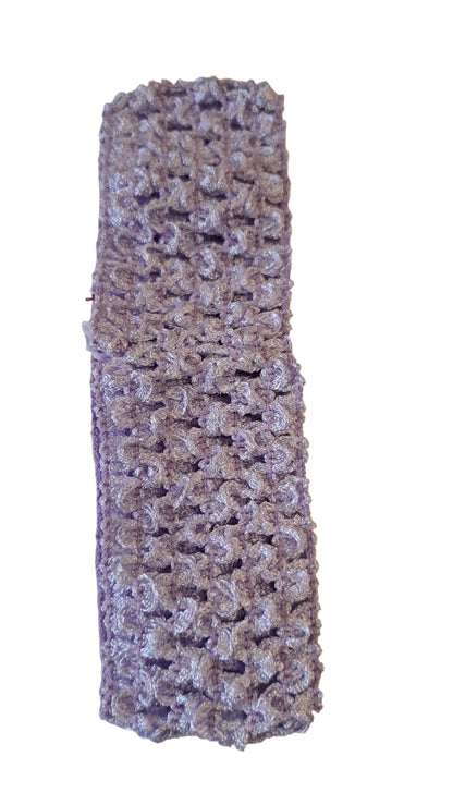 crochet elastic head wear light orchid