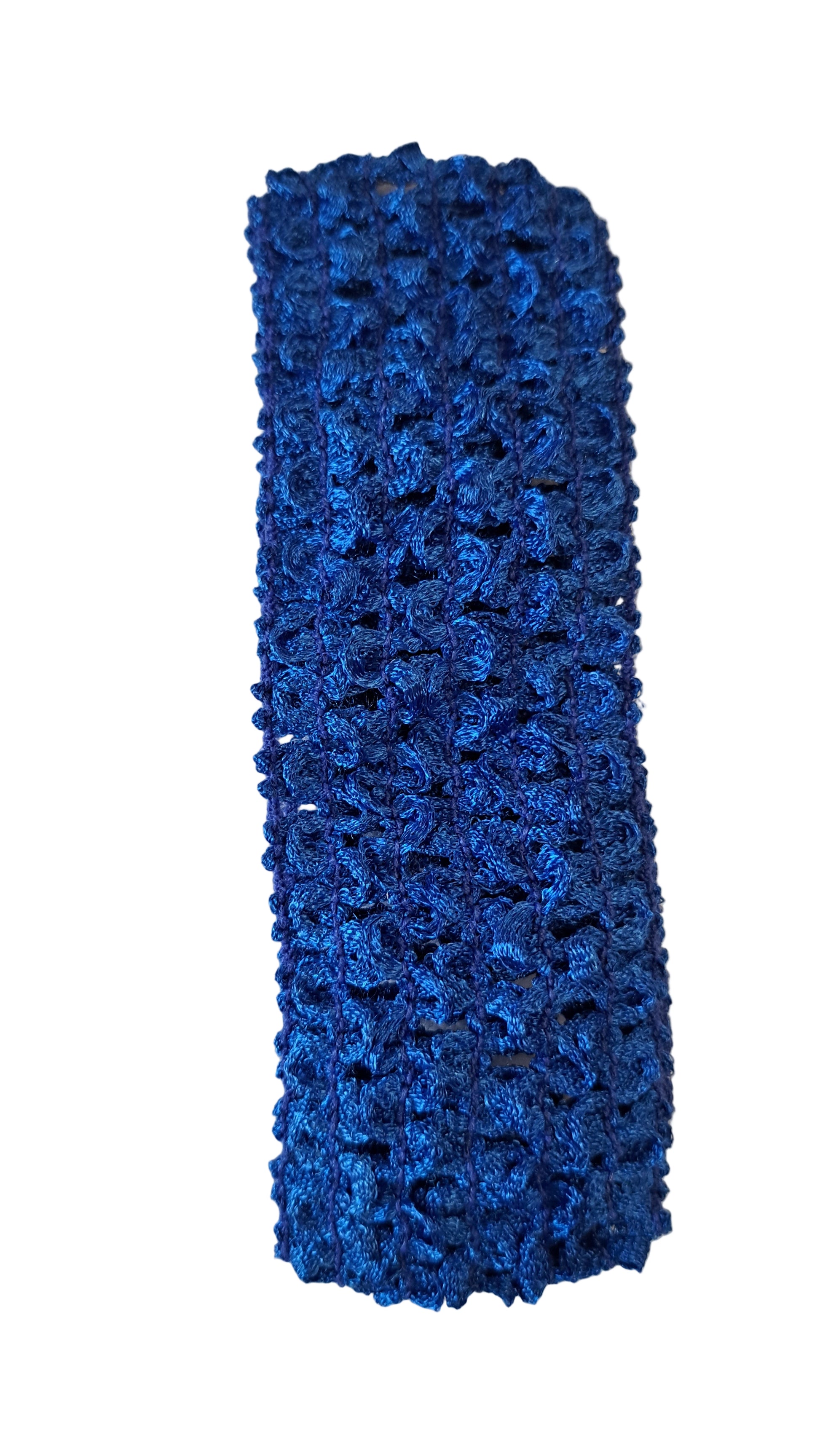 Blue crocheted headband 