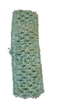 Crochet head wear elastic pastel green