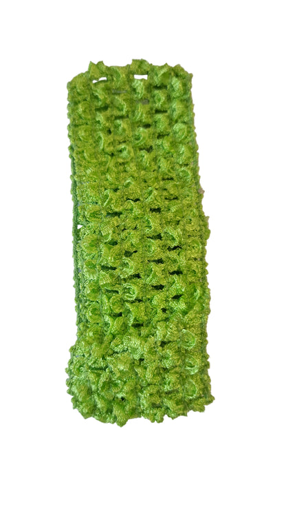 Apple Green crocheted headband 