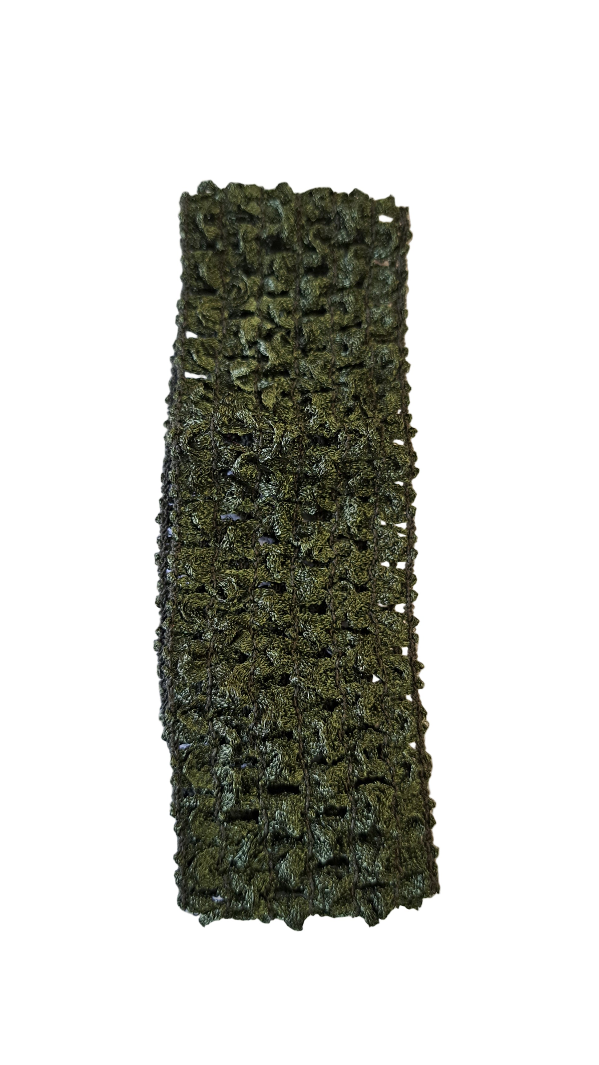 crochet head wear elastic deep sage