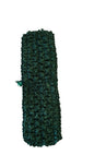 Crochet head wear elastic forest green