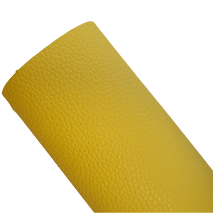 yellow leatherette