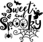 DTF sweet and spooky iron on print