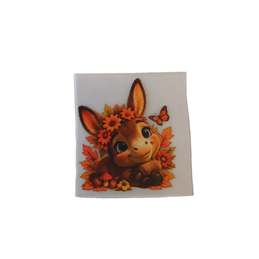 DTF iron on transfers smiling donkey no 30