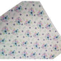 Fine glitter flowers blue 
