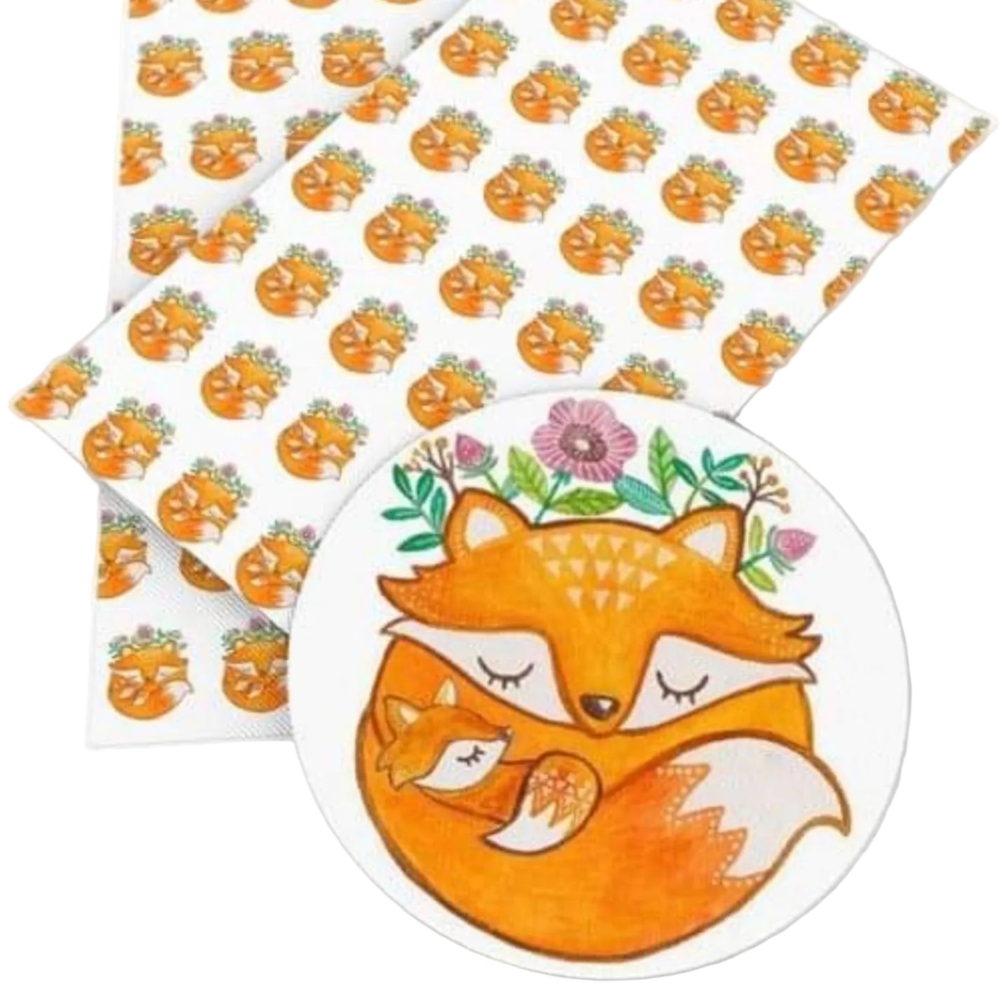 Fine glitter foxes