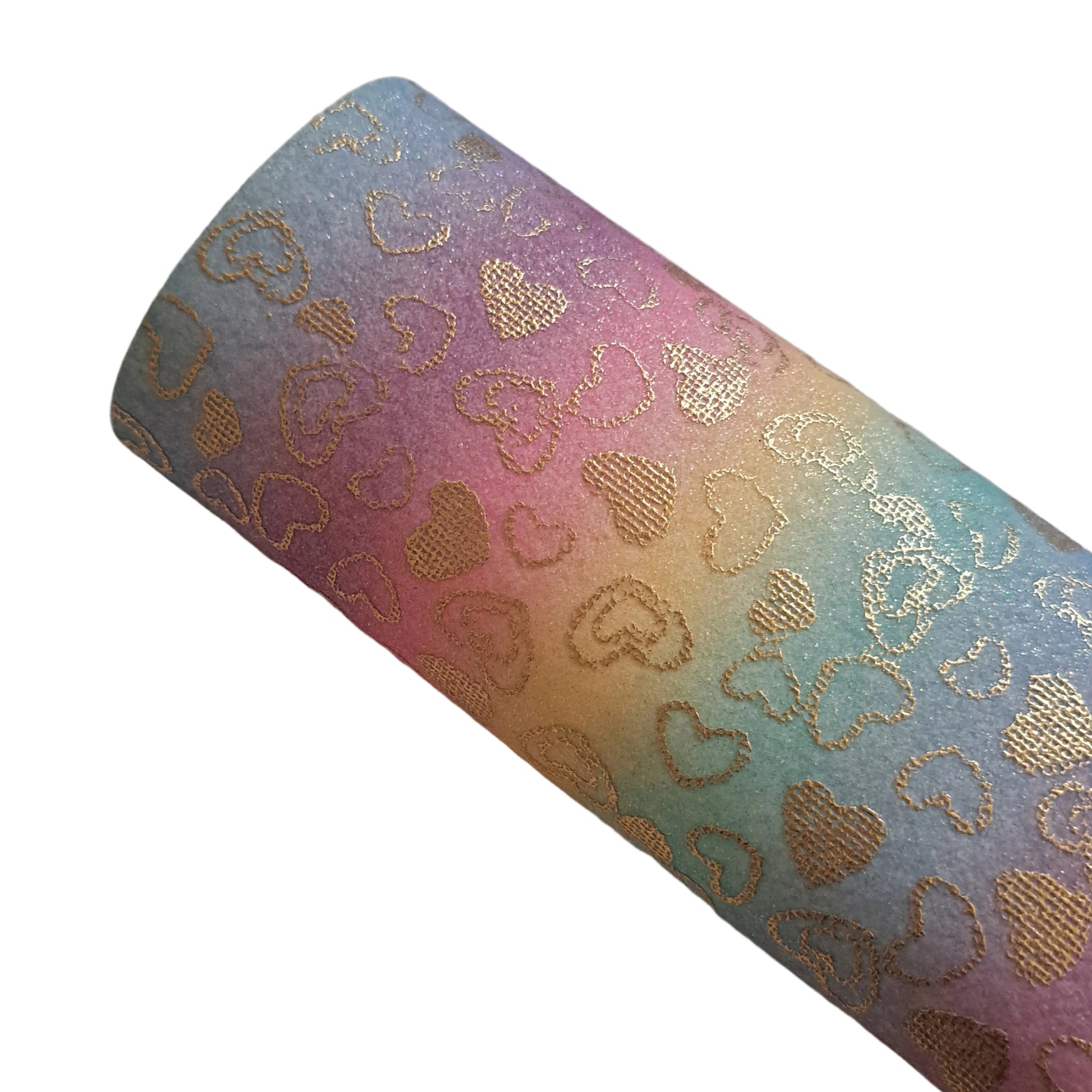 Fine glitter gold heart 