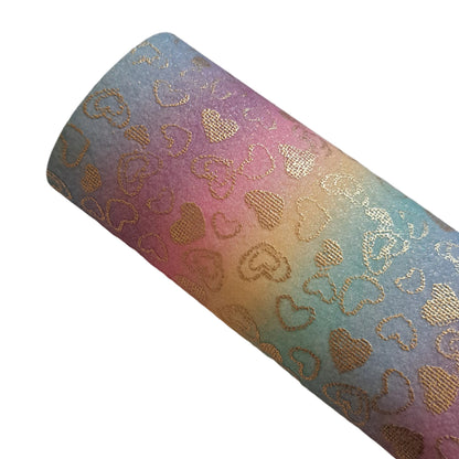 Fine glitter gold heart 