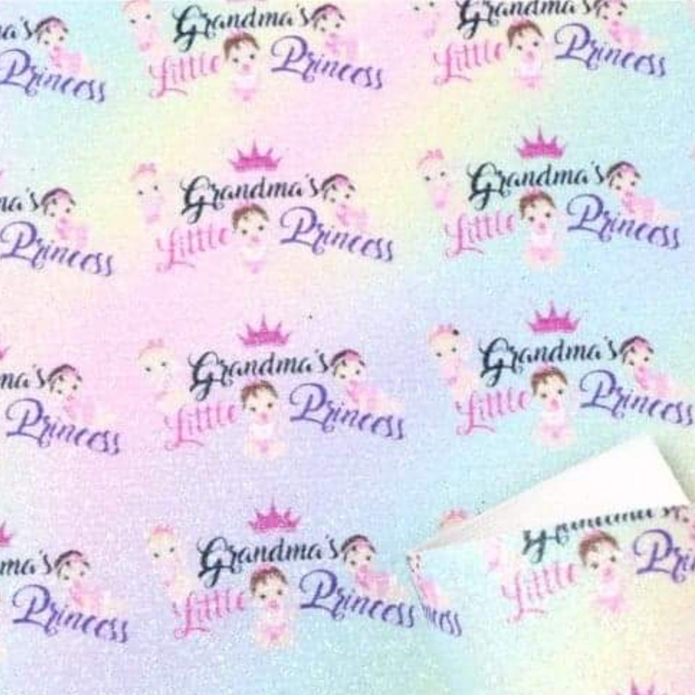 Fine glitter grandma's little princess