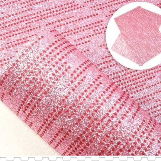 Fine glitter pink dots