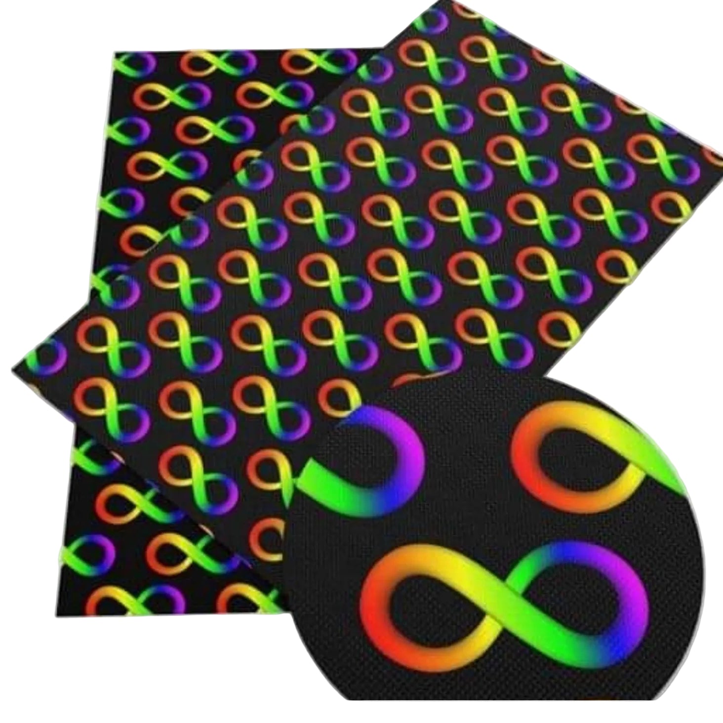Fine glitter  rainbow infinity 