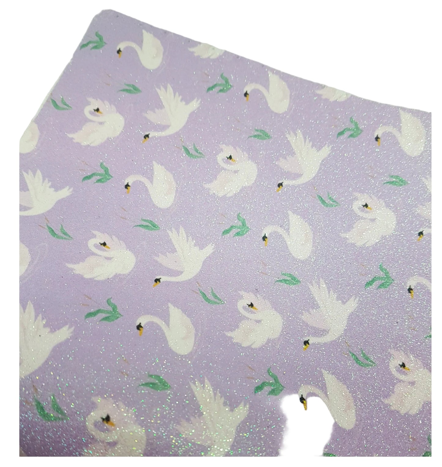 Fine glitter swans